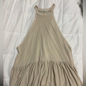 Oversized Kimchi Blue Tank in Beige